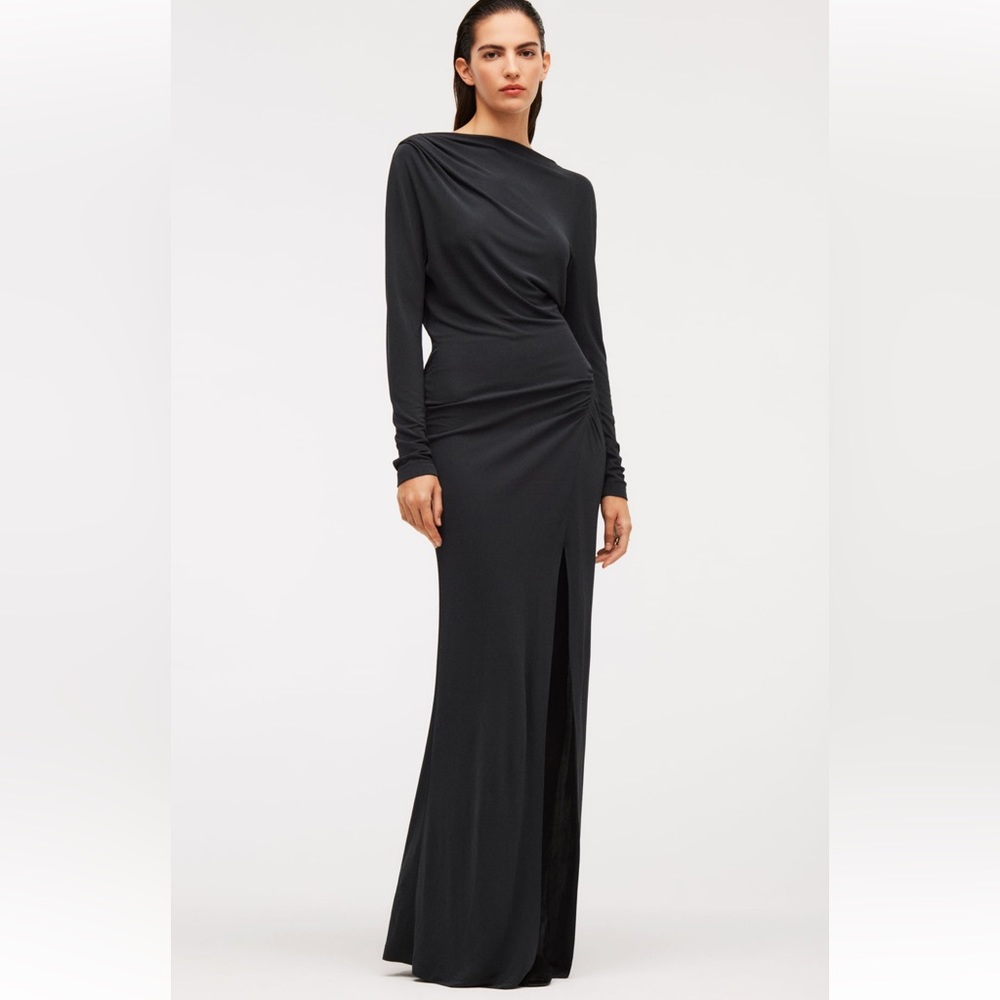 Zara DRAPED DRESS LIMITED EDITION. Dark Gray. Size S. New without Tags.